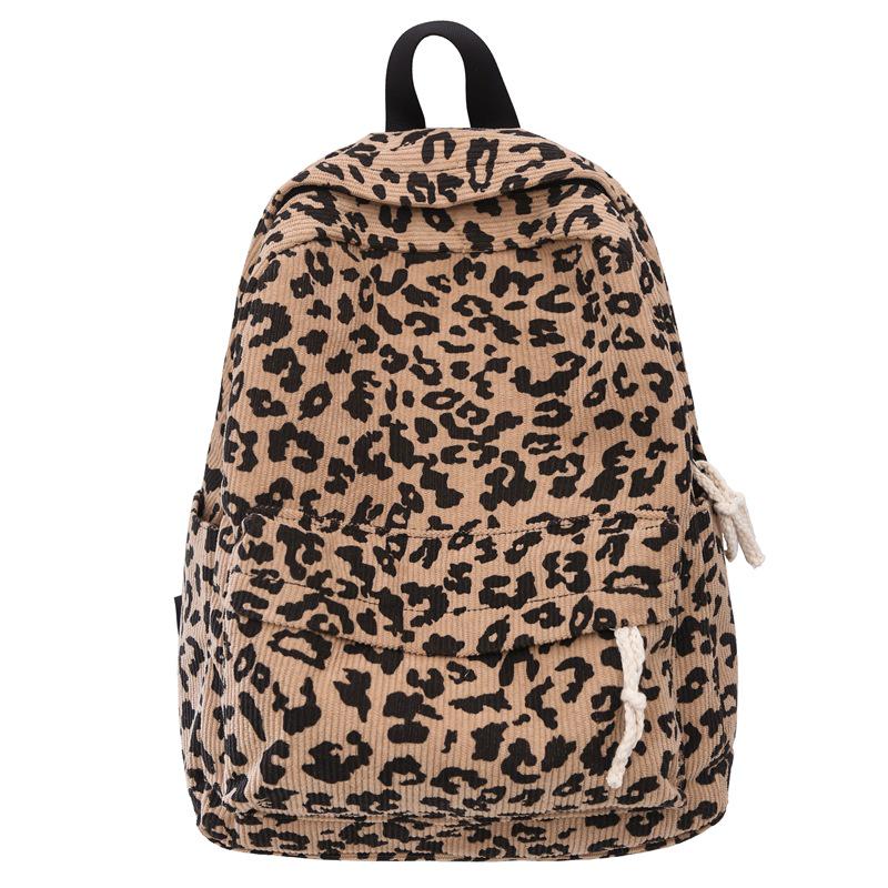2024 Women's Leopard Print Trendy School Backpack - Lightweight, Casual, and Perfect for Students and Commuters