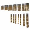 99pcs Round Shank High Speed Steel Drill Bits HighSpeed Steel Jobber Drill Bits  Hardened Metal