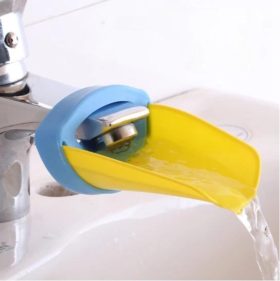 1PC Children's Sink Baby Hand Washing Auxiliary Extender Cartoon Faucet Extender Water Bath Hand Washing Tools