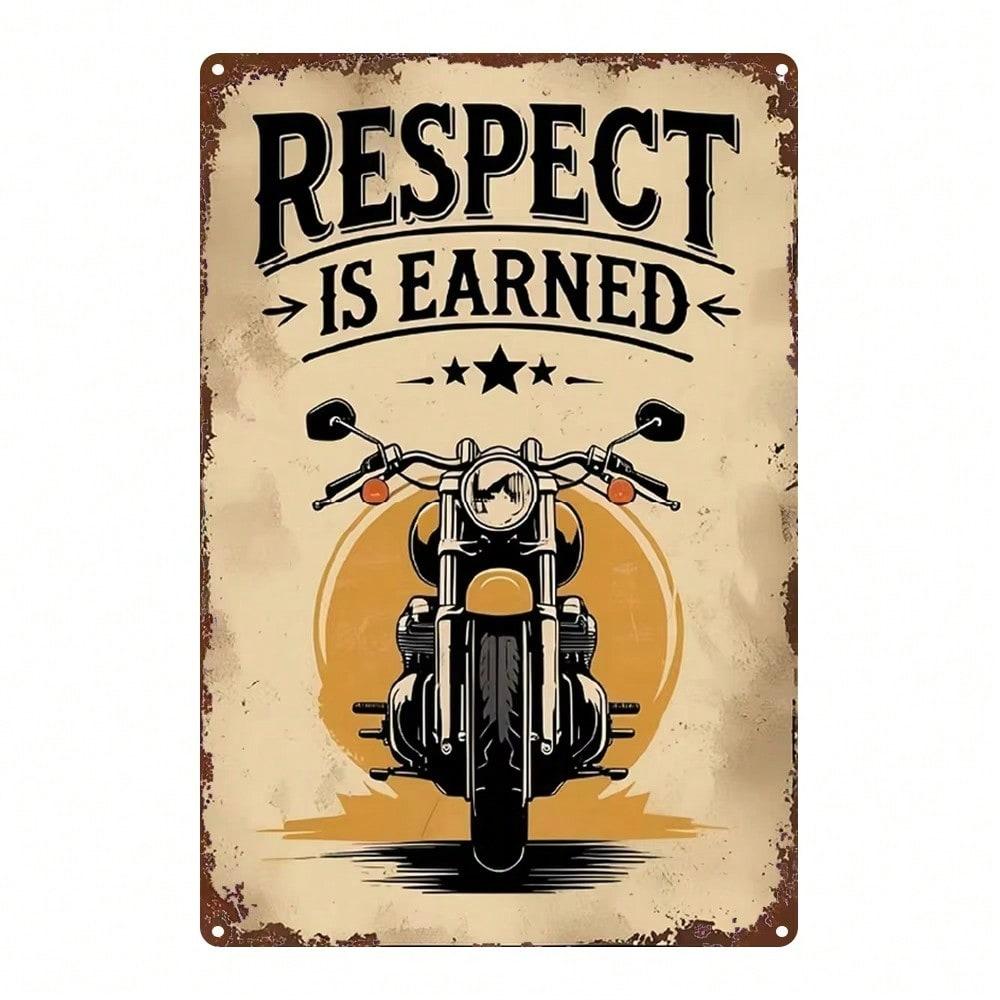 Motorcycle Metal Retro Sign Kitchen Bar Garden Decor