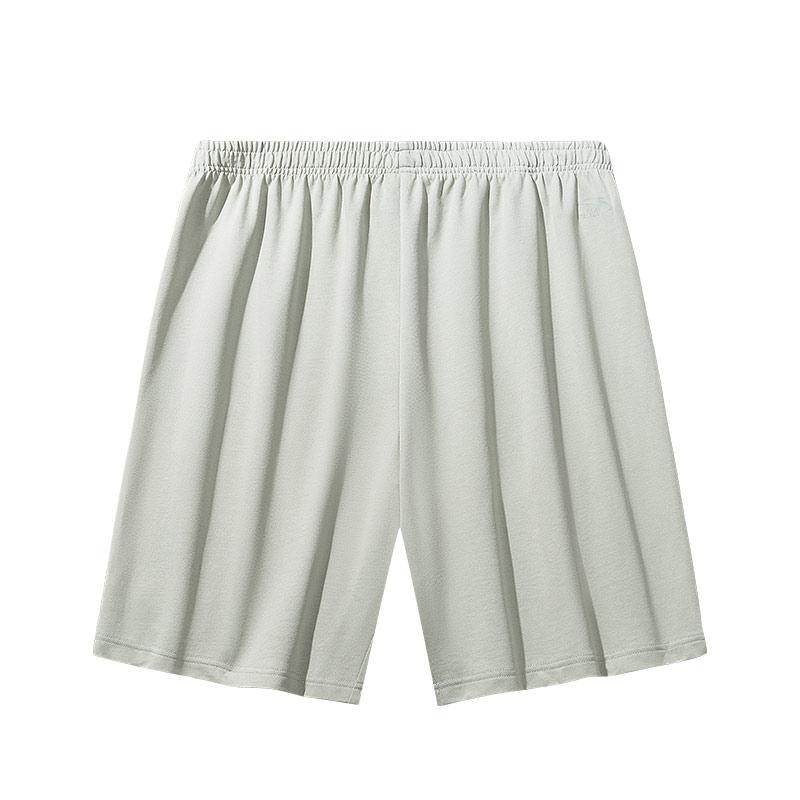 Anta Comfortable Simple Letter Solid Color Casual Shorts Men Shorts Misty-Moon-Blue 952528301-4