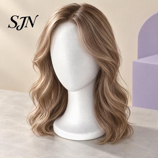 Hairdressing Training Head Foam Mannequin for Wigs, Lightweight Wig Display Stand with Stable Base Styling Trimming Professional Salon Use and Cosplay