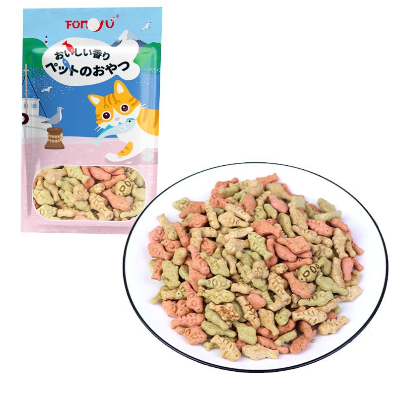 100g Cat Dental Care Biscuits – Teething Snacks with Nutritional Benefits and Fish Flavor