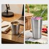 Thickened Stable Juice Beer Tumbler Rustless Steel Straight Drinking Mug  Party Beer Drinking