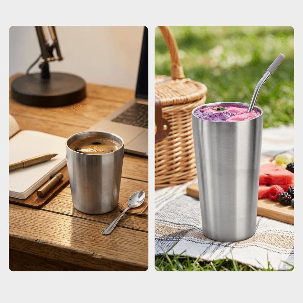 Thickened Stable Juice Beer Tumbler Rustless Steel Straight Drinking Mug Party Beer Drinking