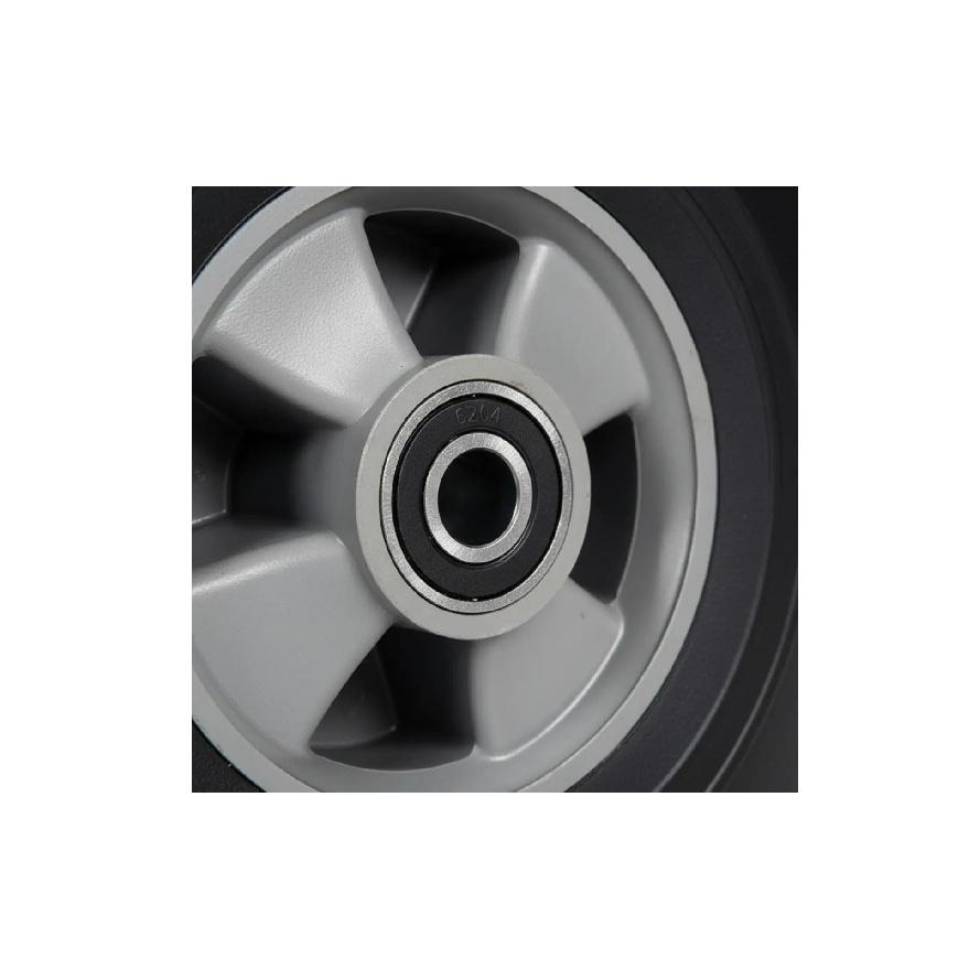 Puncture-Resistant Trolley Wheel Shock Absorbing Firm Rubber Wheel Professional-Grade Hardware Effortless Rolling for Workshop