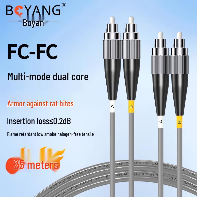 BOYANG Armored Duplex Fiber Optic Patch Cable