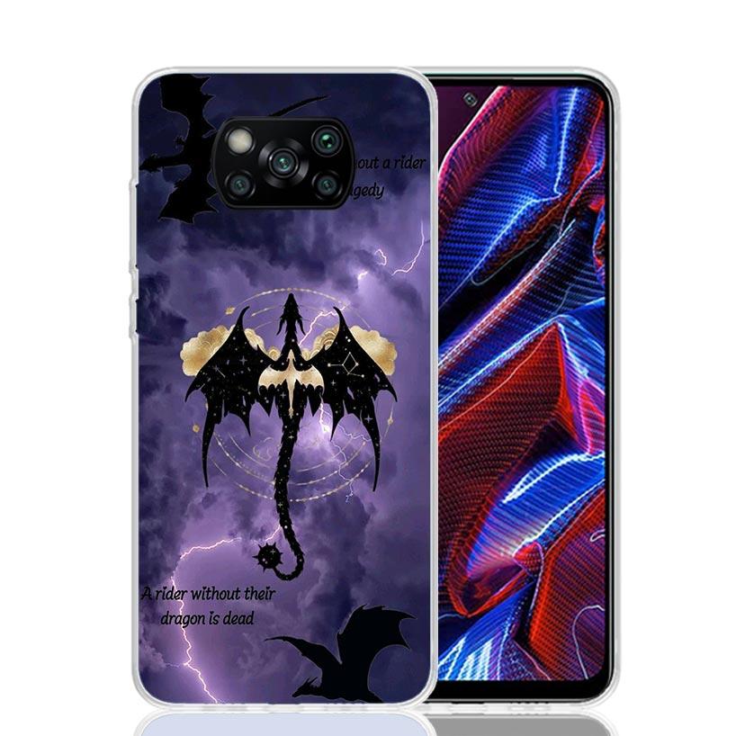 F-Fourth W-Wing Dragon Phone Case For Xiaomi Poco X7 X6 X5 Pro F7 Ultra Redmi 15C 15 13 13C 12 12C 10 10A 10C 9 9A 9C 9T Cover P