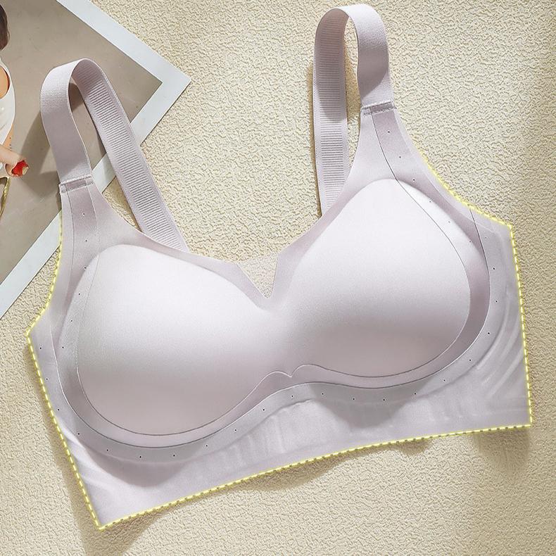 Mesh Strapless Bras Women's Gathering Bras Shaping Seamless Bras Smooth Large-sized Bras Push Up Bra