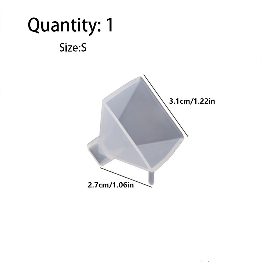 1pcs Pyramid Silicone Molds DIY Resin Decorative Craft Jewelry Making Mold Resin Molds For Jewelry