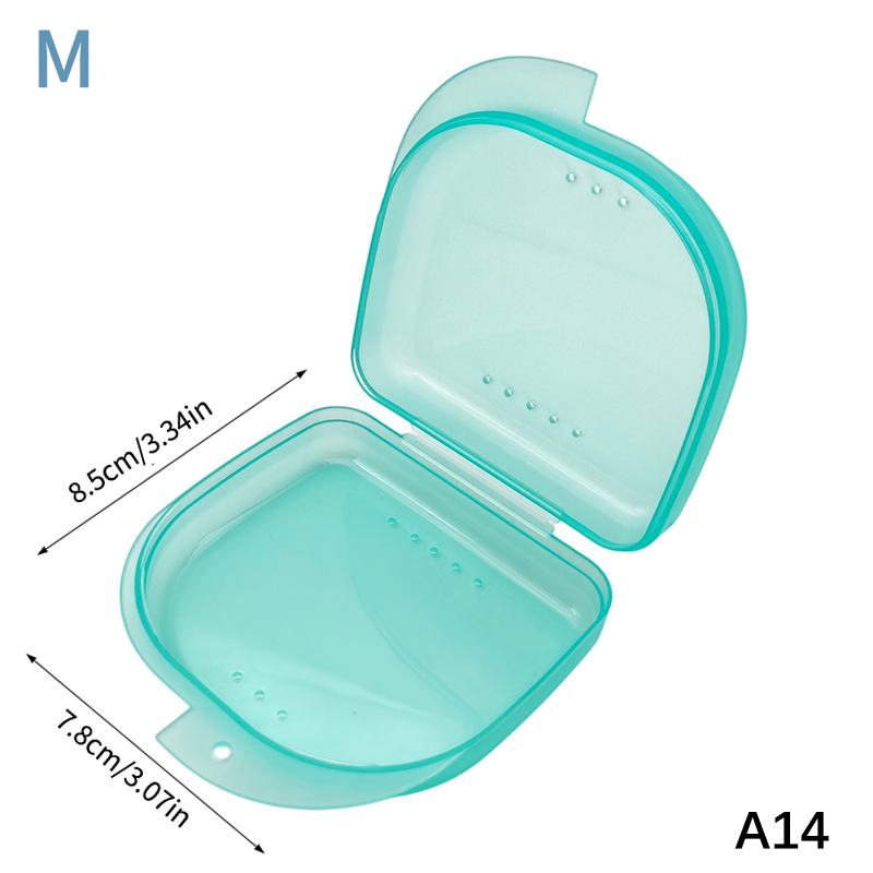 1Pcs Colorful Dental Braces Retainer Case Denture Tray Box Vent Holes Mouth Guard Aligner Braces Denture Box