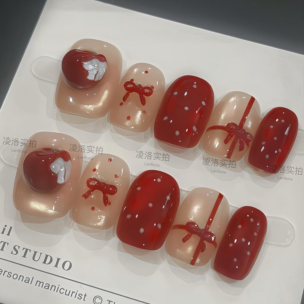 ציפורניים להדבקה ציפורניים מלאכותיות ריבועיות עם עיצוב נצנצים ציפורניים אקריליות מלאכותיות ציפורניים מזויפות מבריקות כיסוי מלא ציפורניים להדבקה ציפורניים עם דבק לנשים