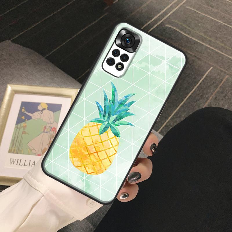 Summer Fruit Pineapple Funda For Xiaomi Redmi Note 13 14 Pro 9 10 11 12 Pro 10S 11S 12S Redmi 13C 10C 12C 14C Case