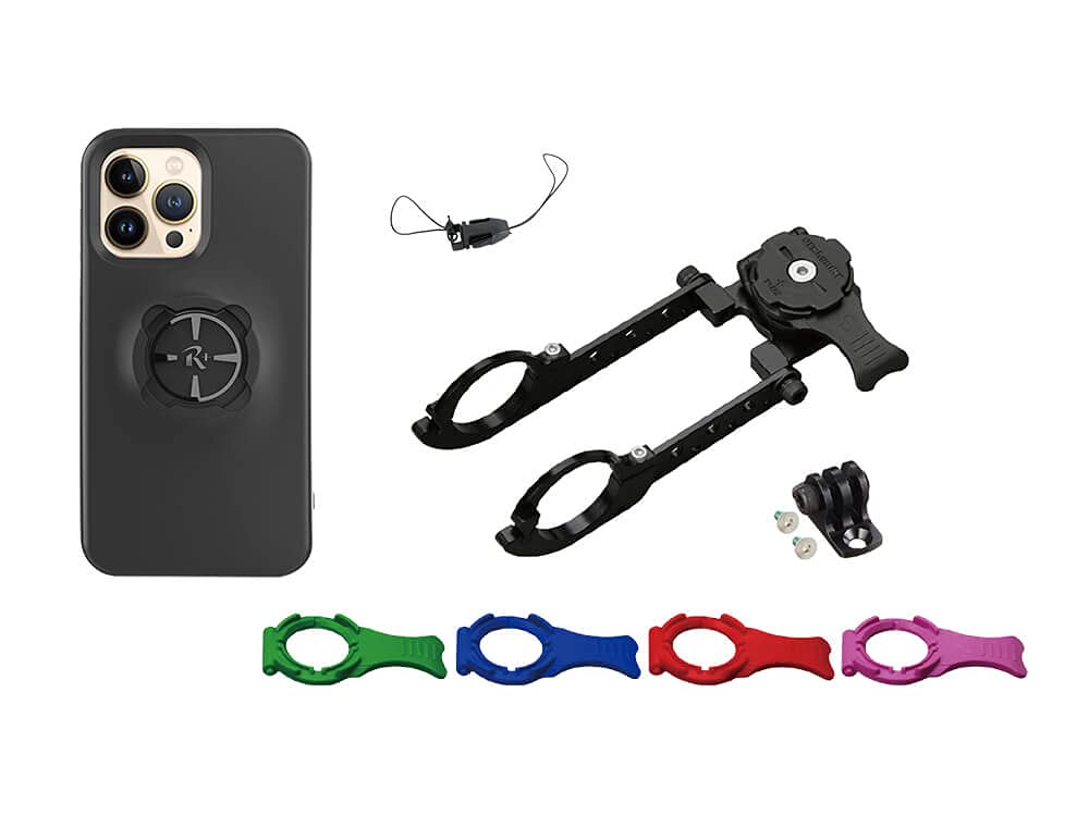 

Комплект крепления для велосипеда RecMount Plus для iPhone 13 Pro, узкое крепление, специализированный [R+Cycle1-iPC14] (Включает R+Narrow1 (31.8mm) + чехол)