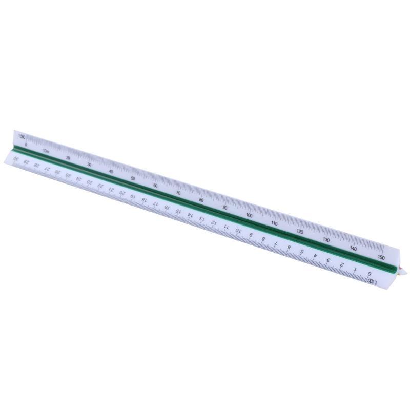  Architectural Scale Ruler, 12" Plastic Architect Scale, Triangular Ruler for  Triangle Drafting Architecture