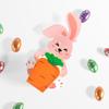 Paper Box Food Packaging Case Rabbit Hug Carrot Design Cookie Box Easter Candy Box  Gift Giving