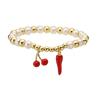 Handmade Fruit Beads Bracelet Fashion Wrist Jewelry Chain Wristband Copper Texture Suitable for Parties and Celebration