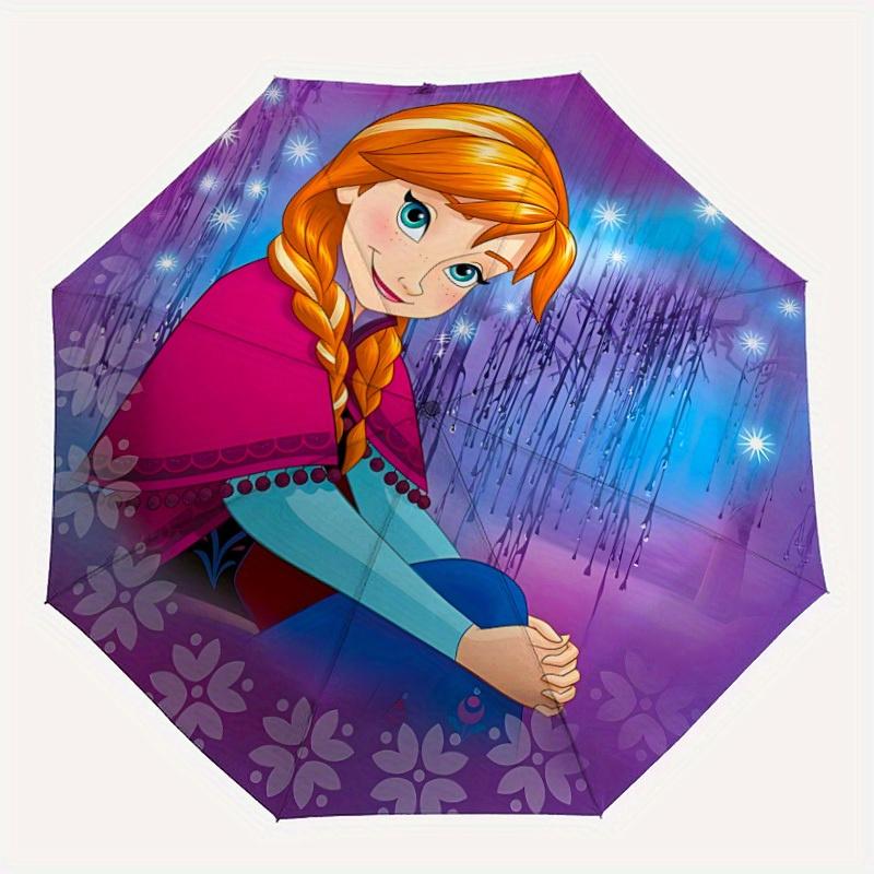

1pc Anna, Frozen Automatic Umbrella Durable Iron Frame & Plastic Handle, Sturdy Construction, Playful Design yy250821041