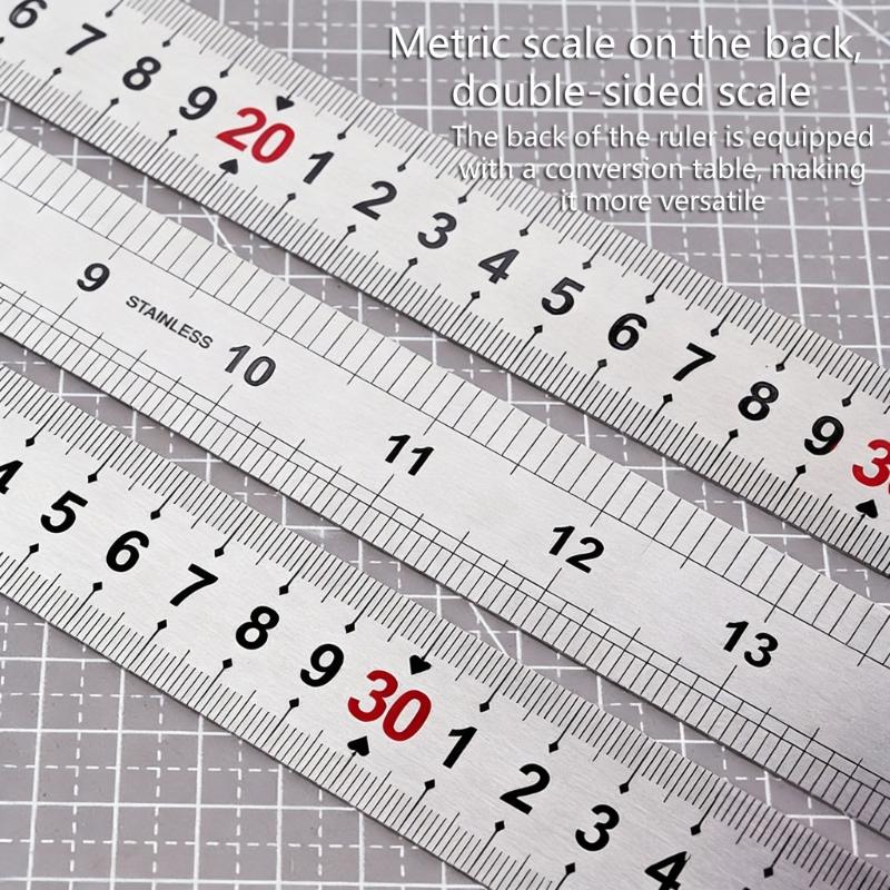 15/20/30/40cm Metal Measuring Marking Gauge with Slide Stop Carpentry Square Woodworking Tools Carpenter Scribing Ruler