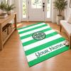Celtic Football Club Custom Name Personalized Rug Non‑Slip Doormat Floor Carpet Housewarming Birthday Gift for Family Friends