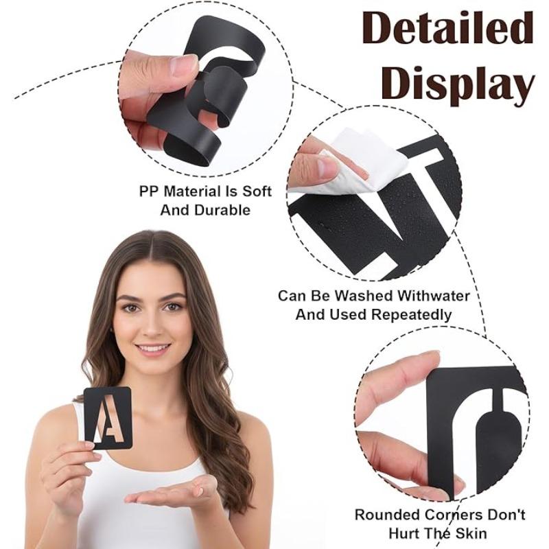 42pcs DIY Craft Alphabet Stencil Reusable Embossing Template Alphabet Stencil Numbers and Letters Symbol School Supplies