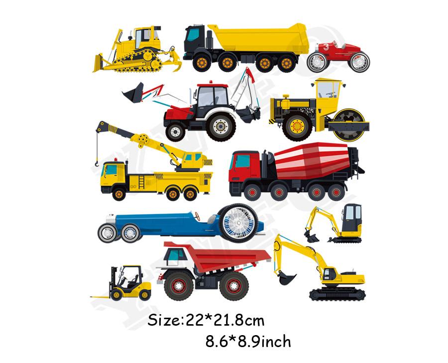 DIY Cars Nášivky Nažehlovací obtisky Heat Press Nášivka Tričko Šaty Doplňky Odznaky Dětský dárek