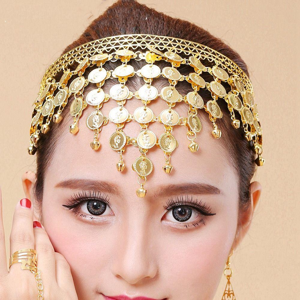 Chain Indian Dance Performance Accessories Belly Dance Costumes  Hairband Head Accessories
