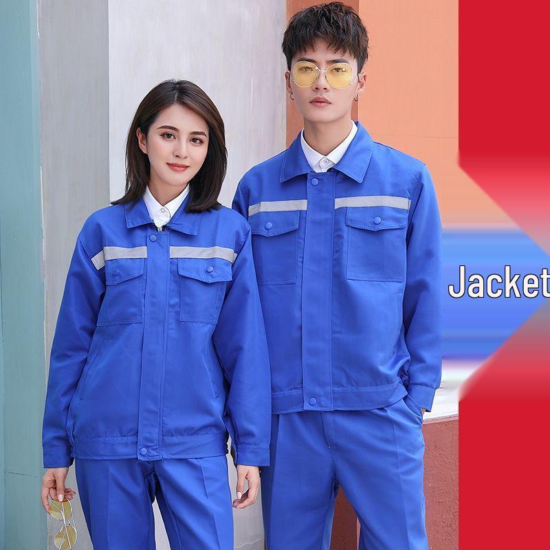 Unisex Workwear Set: Long Sleeve, Reflective, Wear & Dirt-Resistant for Spring/Autumn - Ideal for Auto Repair