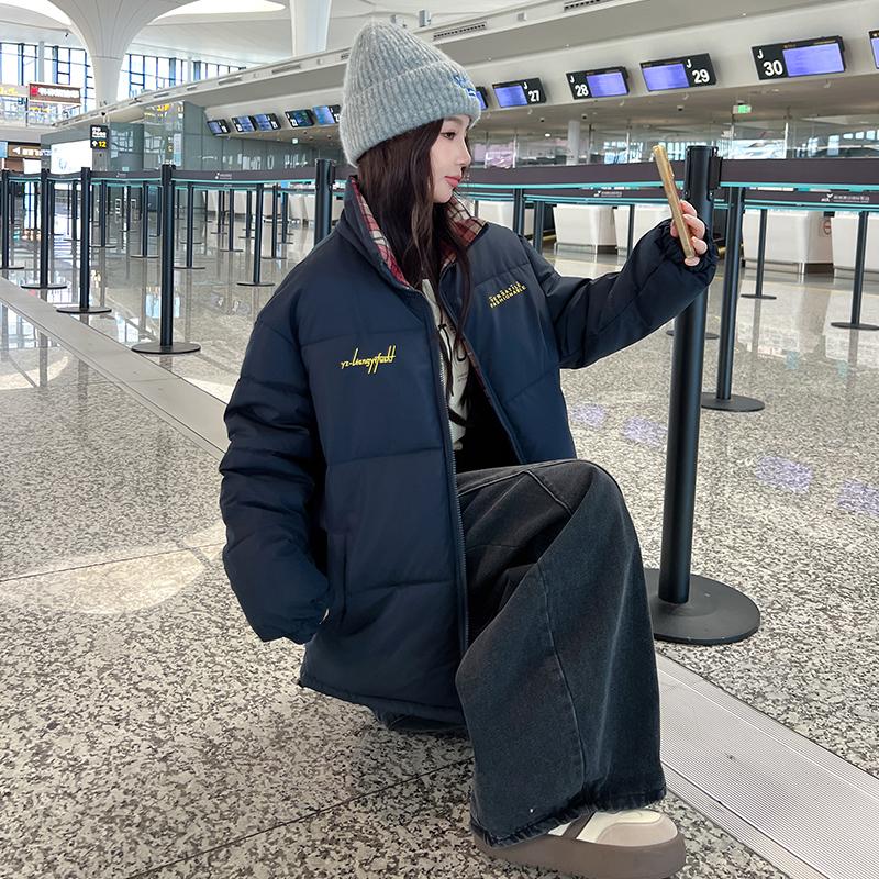 Autumn Winter Thicken Warm Parka Women Casual Sweety Solid Color Big Pocket Loose Jackets Outwear