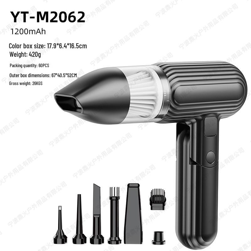 Dual-Use Portable Wireless Car Vacuum: Strong Suction & Blow