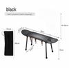 Skateboard-Style Portable Solid Wood Folding Table for Camping and Outdoor Use