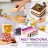 2 Stück Silikonseifenform DIY Kuchen Toast Brot Backform mit Holzkisten Handwerk Seifenherstellung Form für Zuhause und Küche