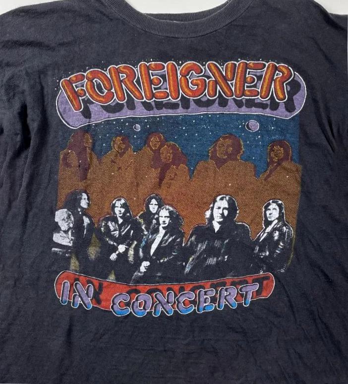 New Popular Foreigner Band White T-Shirt Cotton Full Size XS