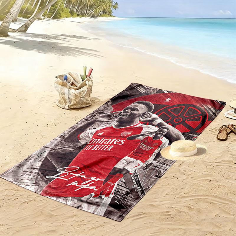 Bukayo Saka GOAT Beach Towel, Large Soft Quick Dry Towel for Beach Camping Swimming