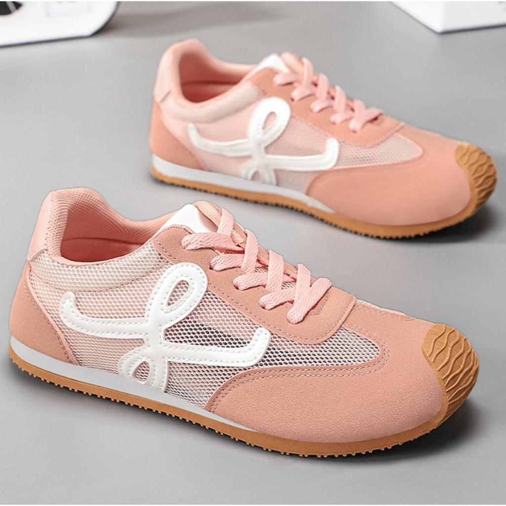 Buty damskie, Uniwersalne buty codzienne, Modne płytkie buty treningowe w stylu niemieckim, Wygodne buty do biegania z miękką podeszwą, Oddychające buty z siateczki