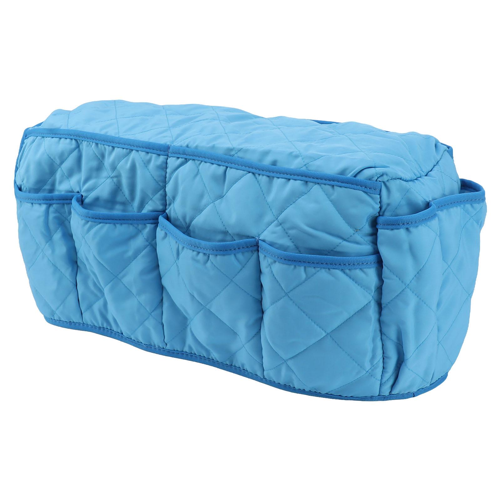 

Органайзер для хранения на прикроватной тумбочке кресла, водонепроницаемый карманный чехол для подлокотника дивана с пультом дистанционного управления, синий