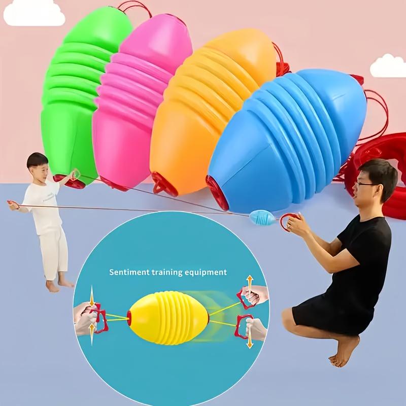 1 Stück Bunte Lustige Spielzeuge, Interaktiver Handgezogener Ball für Familie Draußen & Drinnen, Gleitender Zoom Ball, Verbessert Bewegungsfähigkeiten und Spielzeit