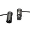 ALL 4 PRO 25 50 100 CM 3-Pin Plated Right Angle XLR MaleFemale Connector Plug for Audio (25CM)