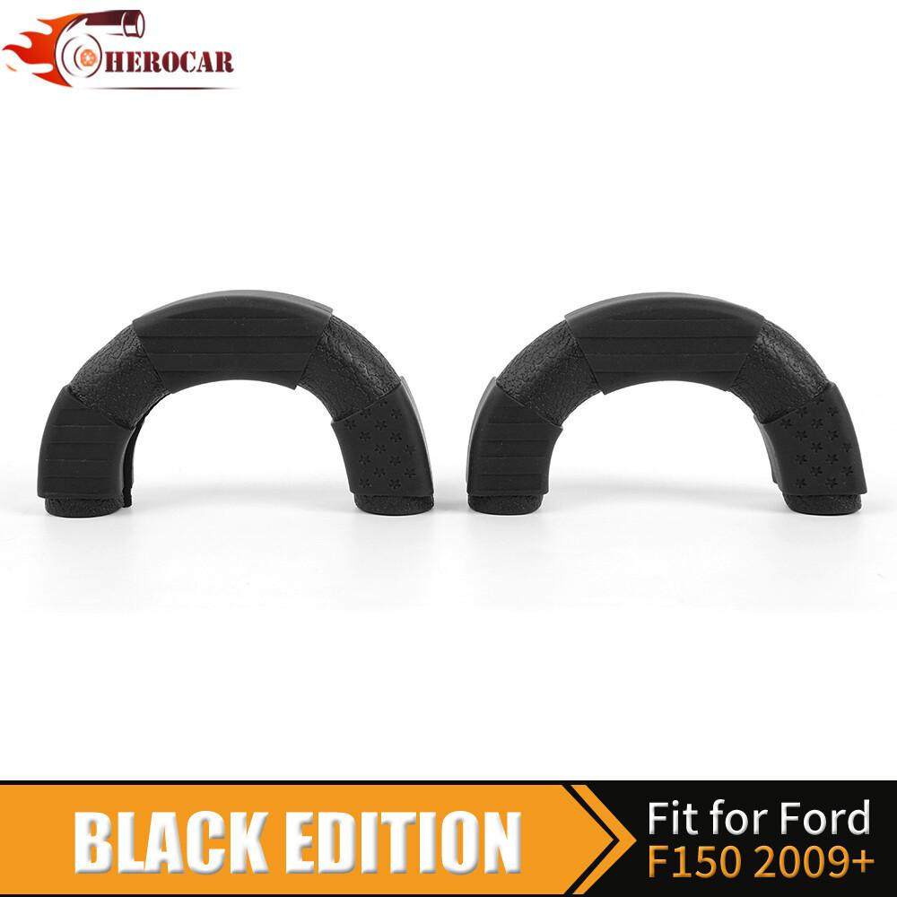 2PCS Black Front Hitch Tow Hooks Covers Protector Trim for Ford F150 2004-2024