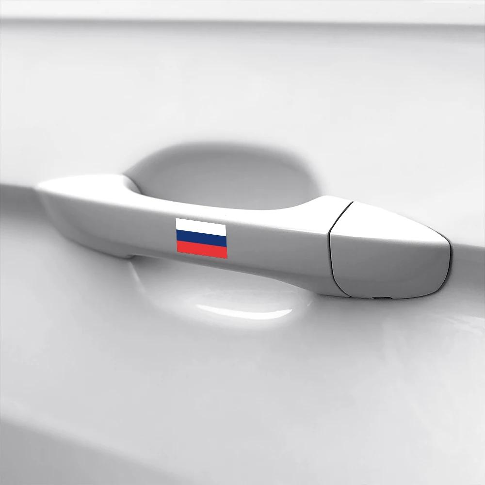 Russian Flag Car Sticker PVC Creative Russia Vinyl Decals Motorcycle Decor Accessories For Lada Niva Granta Hyundai Kia Renault