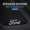 3D Bilstyling Klistermärke Aluminium Emblem Interiör Högtalare Ljud Badge För Ford Focus Mondeo Kuga Fiesta MK7 Escort Explorer Edge 2 4 MK2 MK4