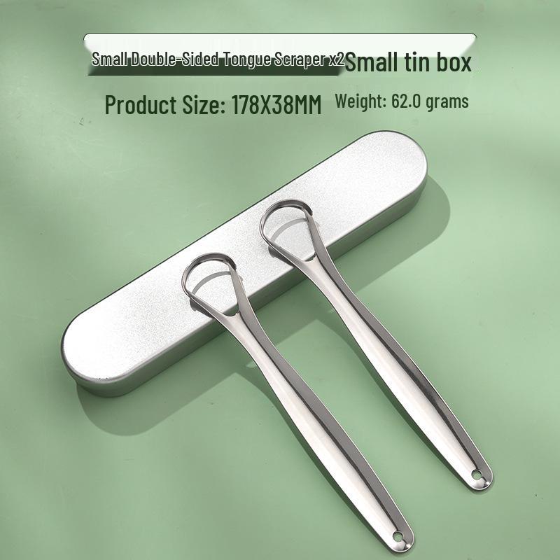 Stainless Steel Tongue Scraper & Coating Cleaner for Fresh Breath