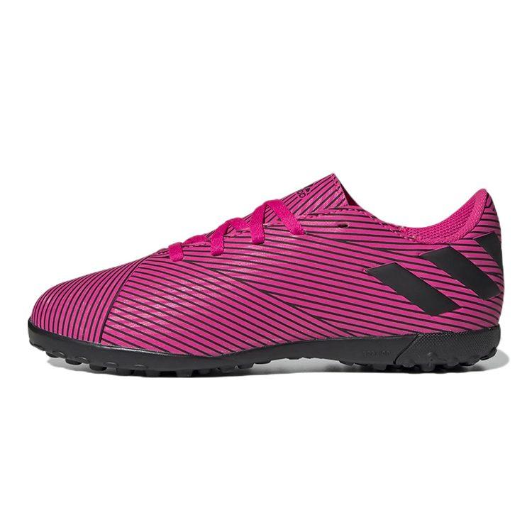adidas 19.4 Turf Boots J Comfortable Slip Resistant Abrasion Resistant Low Top Kids' Soccer Shoes Rose Red Kids' F99936