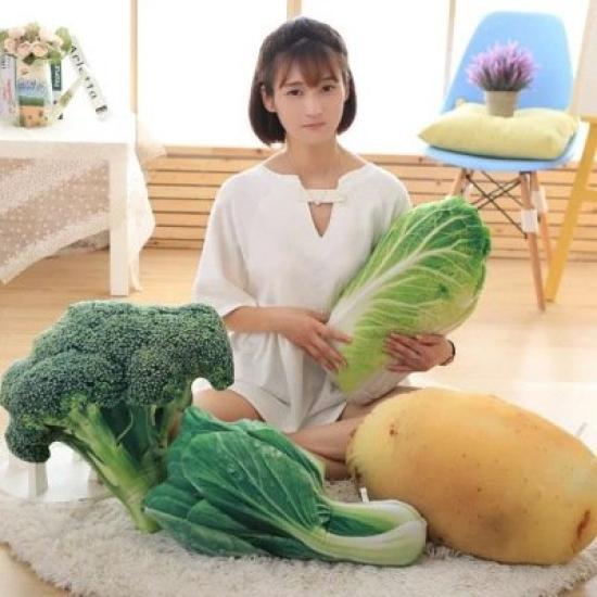 ZooooM Vegetable Fruit Motif Cushion Pillow Doll Gift Plush Pillow (Bitter Melon) ZM-CUSHION3703-GOYA