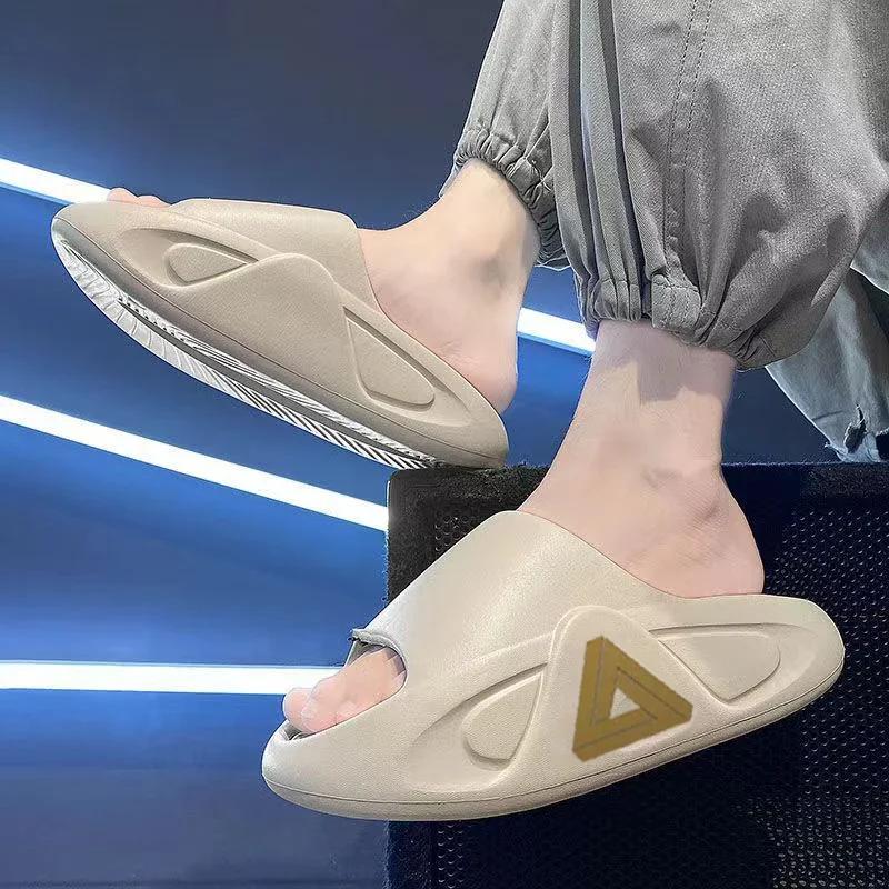Fashion Summer Thick Sole Slippers Men Women EVA Soft Bottom Indoor Home Slides Sandals Light Beach Shoes Male Slippers Flip Flops