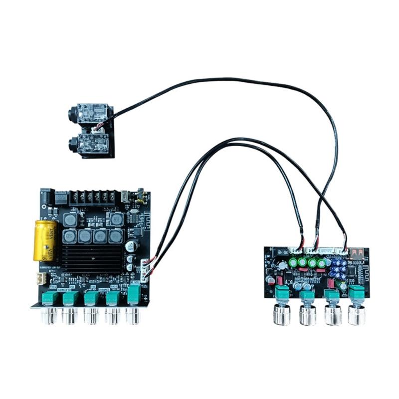 

8-36V DSP Karaoke Reverberation Board Front Stage Microphone Preamp Module Circuit Board Replacement Accessories