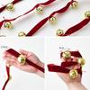 Red Ribbons Bell Pendants 2.7m Xmas Tree Hanging Bells  Festive Atmosphere