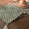 Nordic Simple Geometric Table Flag Fringe Living Room Dining Flag Long Strip Polyester Cotton Jacquard Decorative Tablecloth