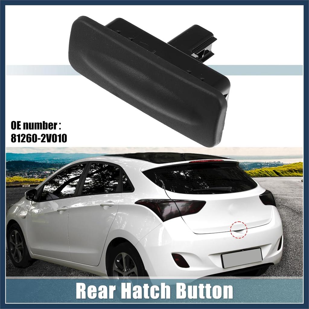 81260-A5000 Trunk Tailgate Handle Release Switch Rear Door Hatch Liftgate Latch Button Switch for Hyundai Elantra GT 2013-2017 Black Stylish Design