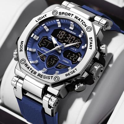 FOXBOX Multifunctional Waterproof Sports Watch for Men & Women, Luminous, Fashionable, Ideal for Commuting